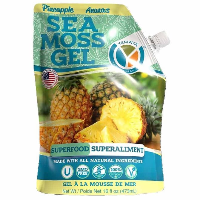 Vegan Pineapple Sea Foam Gel