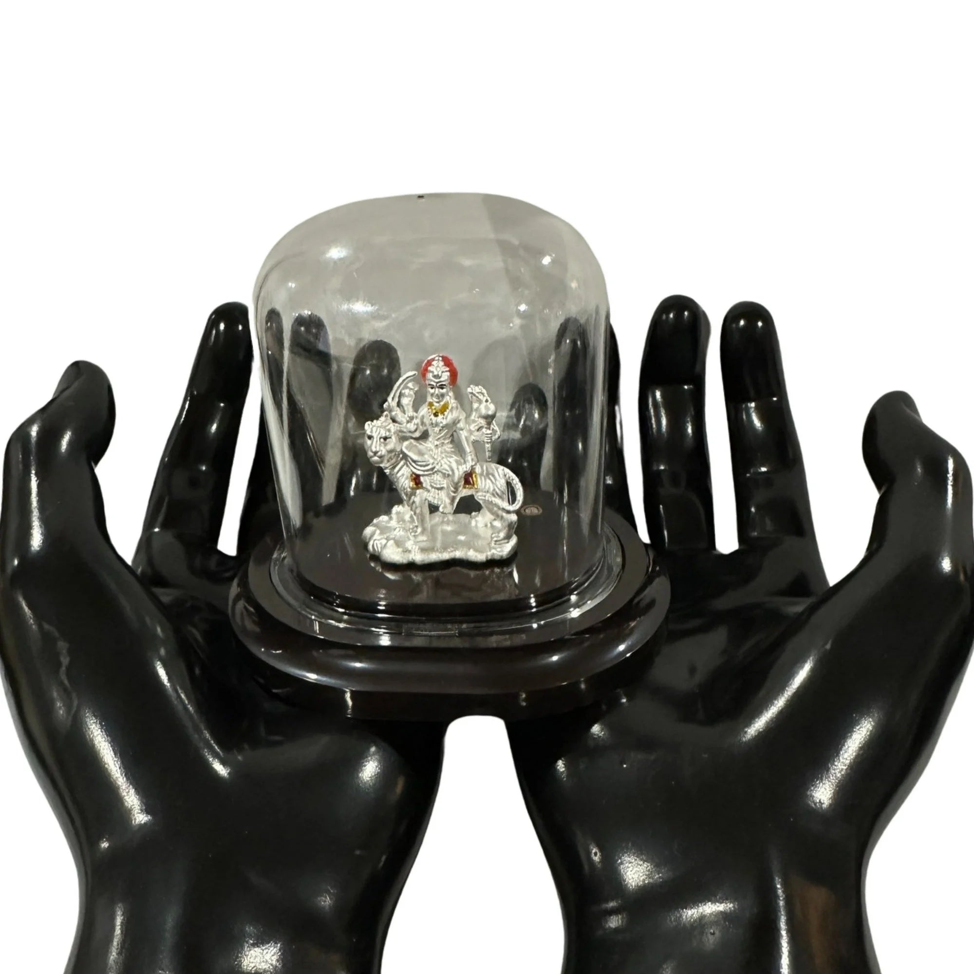 999 Pure Silver Ambe / Durga Mata Idol / Statue / Murti (Figurine #04)