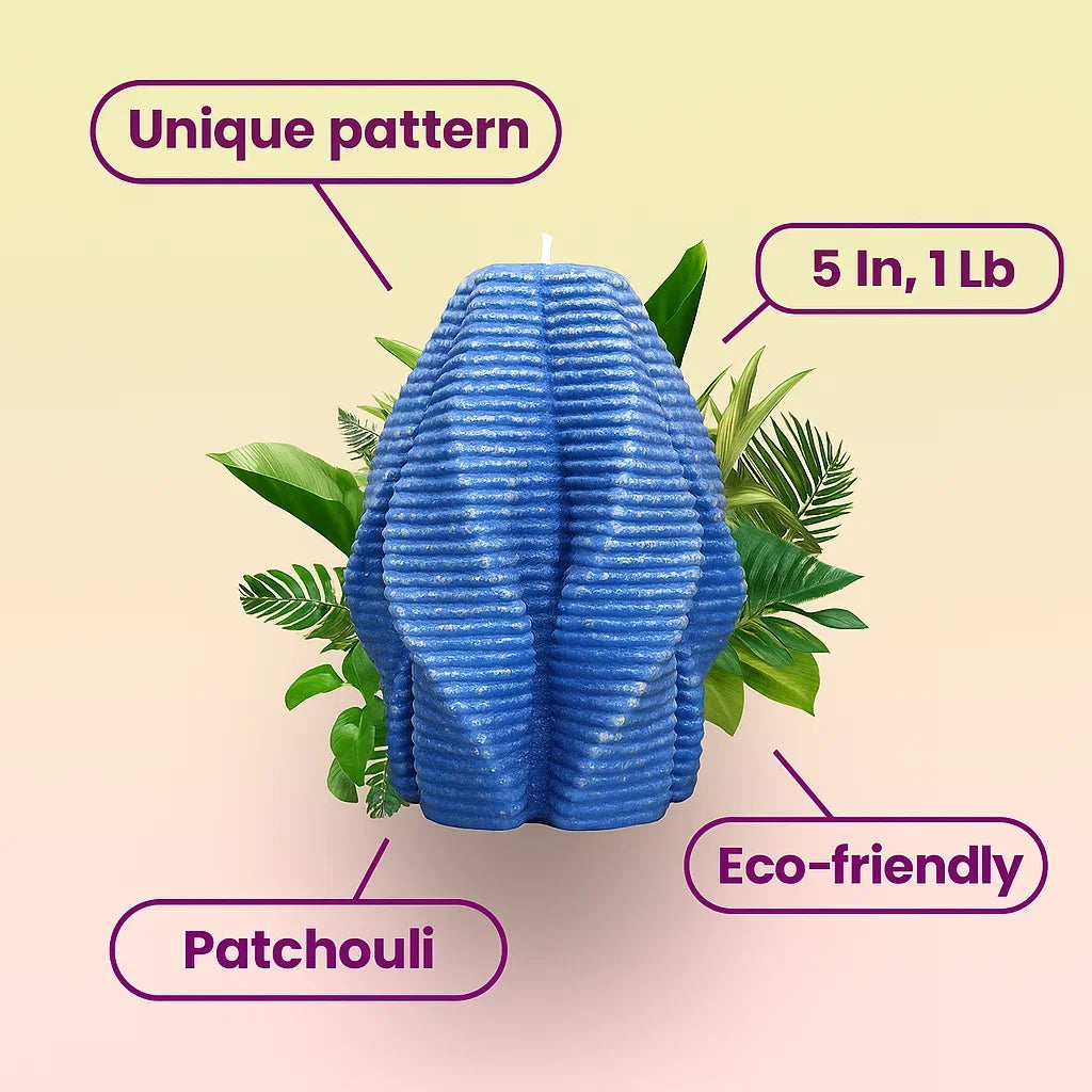 VOSK Handmade Candle - Blossom Candle, Deep Ocean, Patchouli