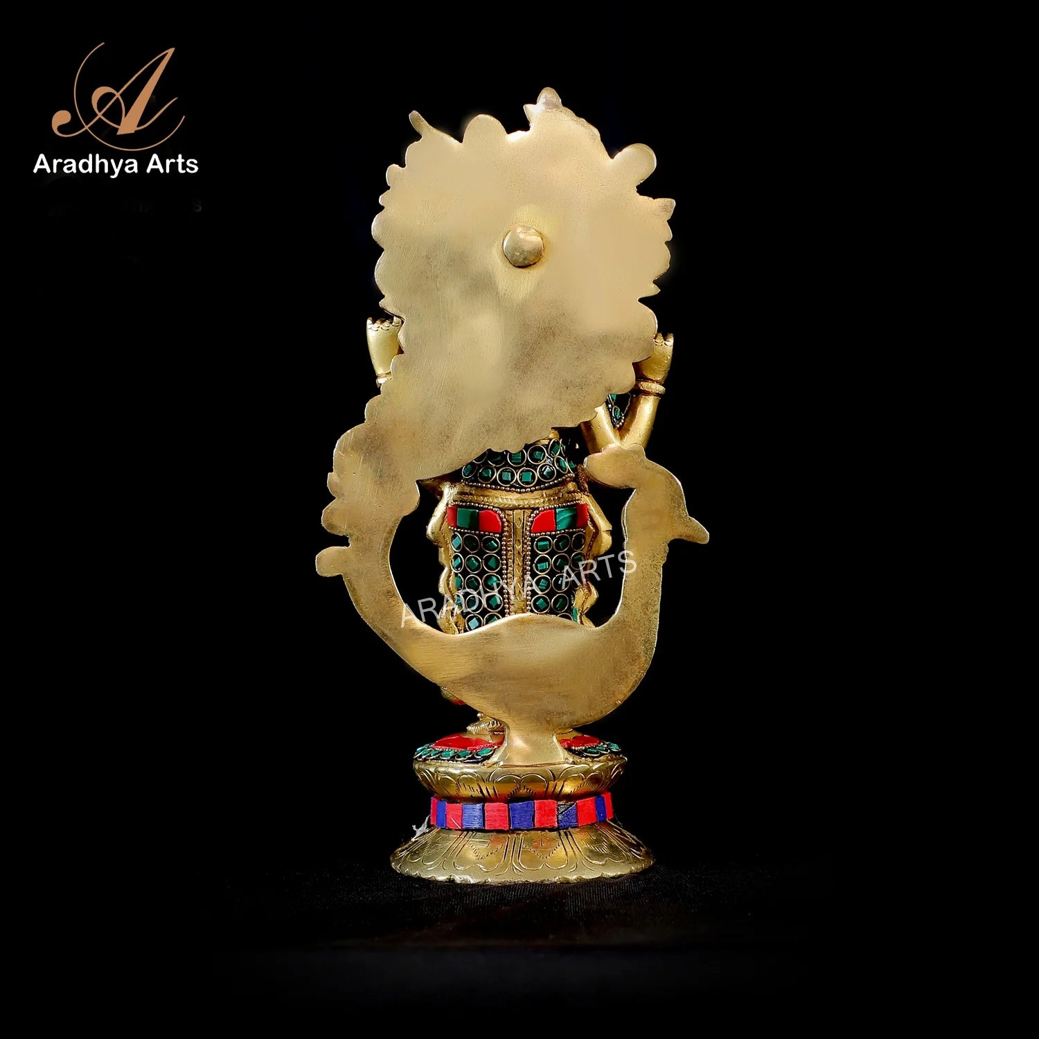 Aradhya Arts Brass Kartikeya statue ,9.84 inch Murugan Idol for Temple, Office, Home Décor and Gift