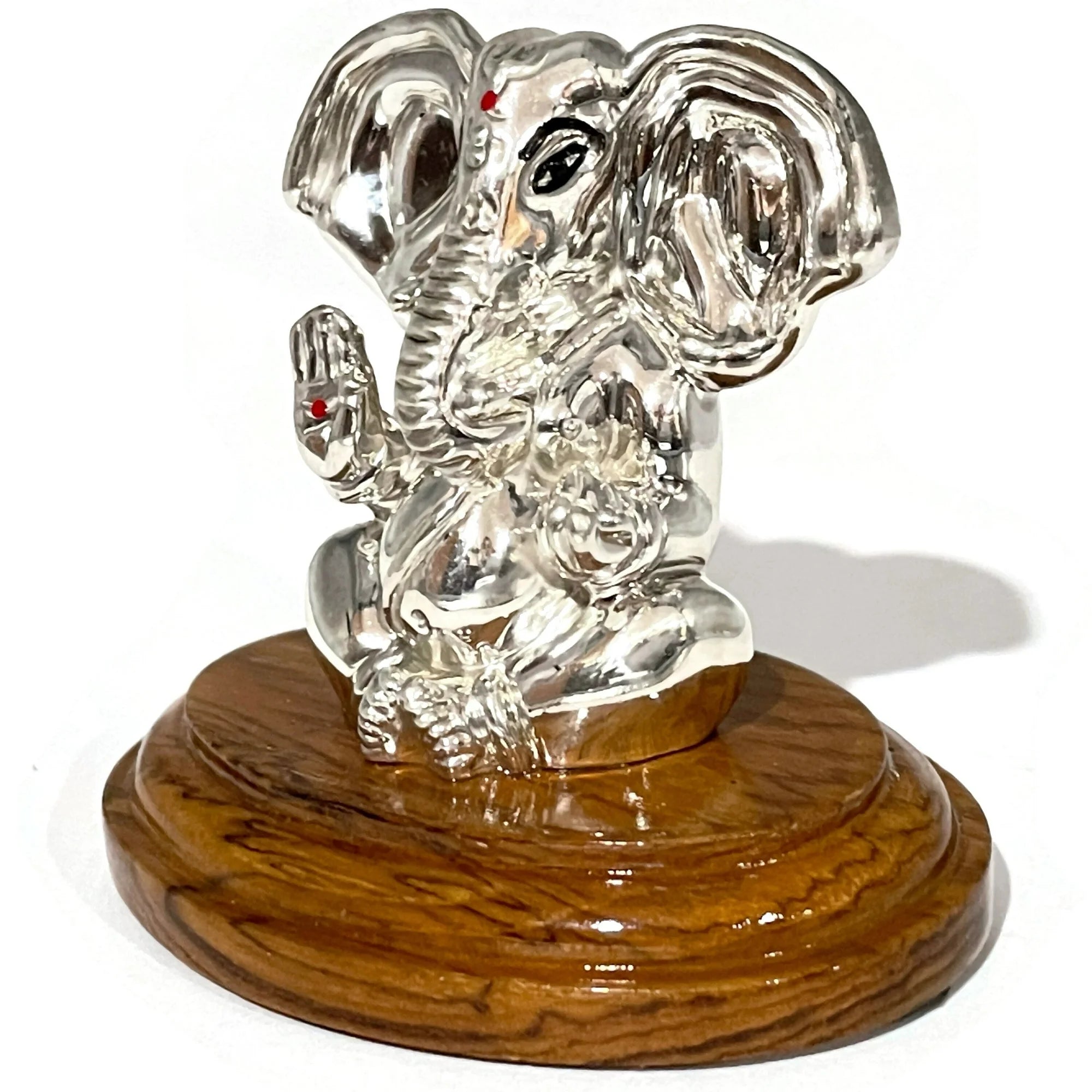 999 Pure Silver Ganesh / Ganpathi idol / Statue / Murti (Figurine #49)