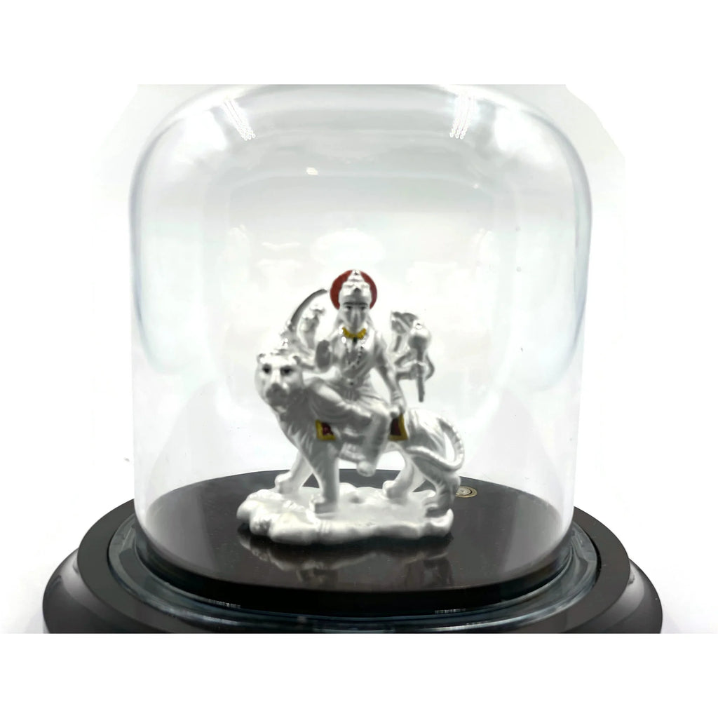 999 Pure Silver Ambe / Durga Mata Idol / Statue / Murti (Figurine #04)